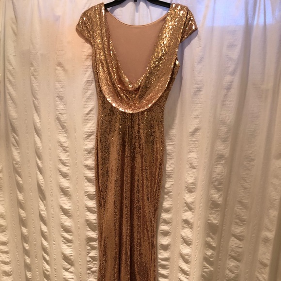 Windsor rose gold sequin dress - Picture 2 of 6